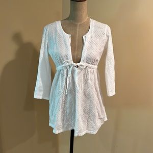 J. Crew Cotton Eyelet Cover Up